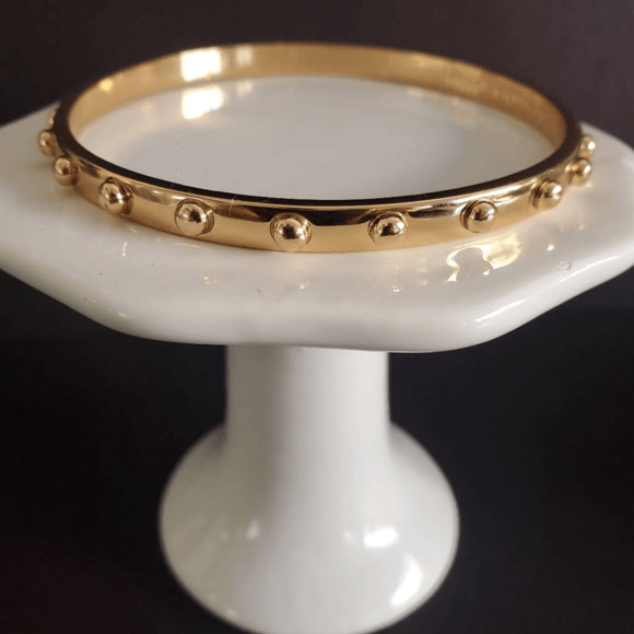 Kate Spade Gold Plated Studded Bangle - Picture 3 of 5